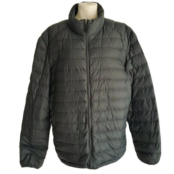 HEATKEEP Puffer Jacket Real Down Filled Super Lightweight Techwear Size L - Picture 1 of 16